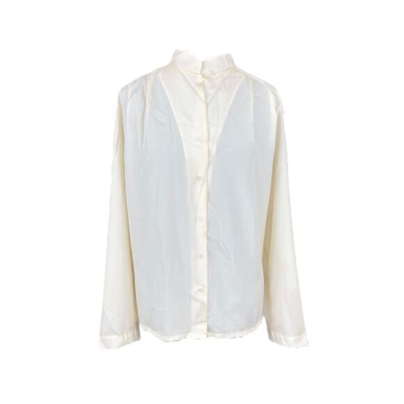 1970's Pendleton Cream Button Up Blouse - Picture 2 of 5